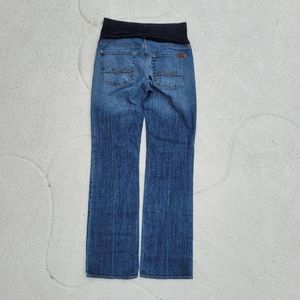 7 Seven For All Mankind Boot Cut Pea in the Pod Maternity Blue Jeans 31, 34
